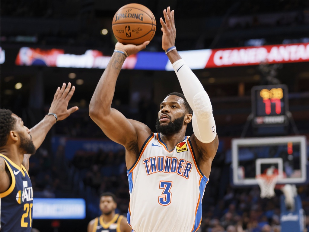 亚当斯半场表现平平,15分钟内仅得3分5篮板,投篮命中率偏低 对于亚当斯的投篮表现,3中1的命中率确实